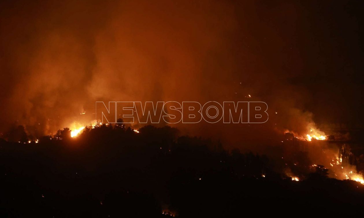 Πύρινη Κόλαση στην Κορίνθια με Επικίνδυνες Εστίες και Εκκενώσεις Οικισμών